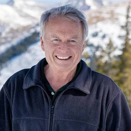 Jacques Voorhees in the snowy Colorado Rockies